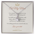 To My Mom · Alluring Beauty Necklace with Message Card
