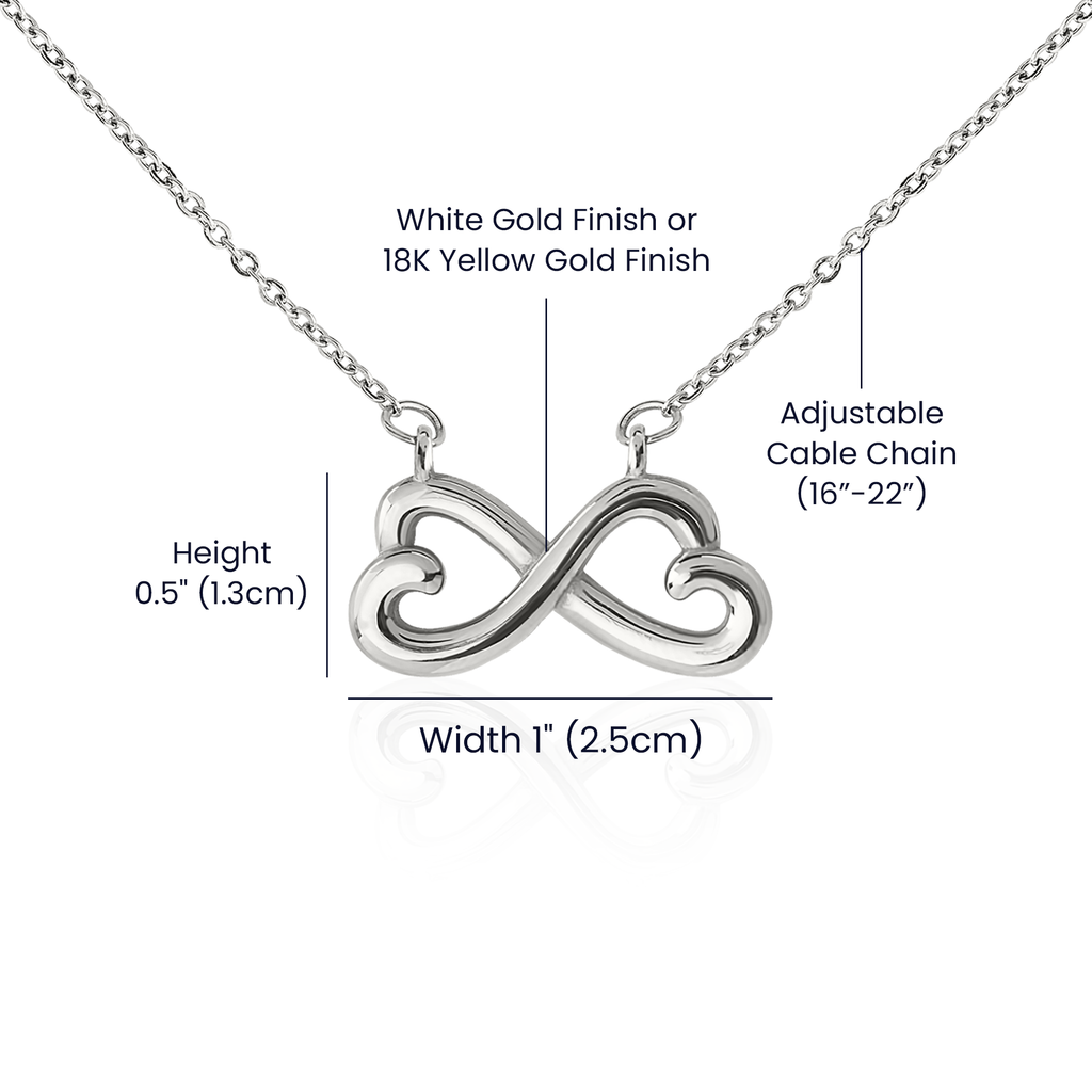 To My Best Friend · Endless Love Necklace with Message Card