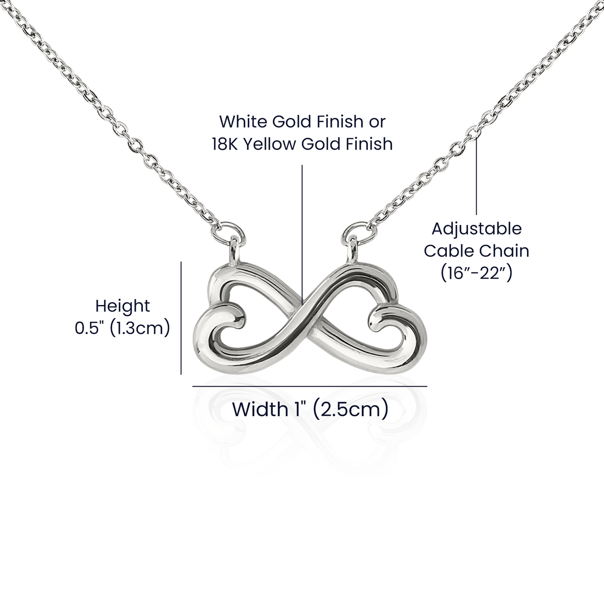 To My Best Friend · Endless Love Necklace with Message Card